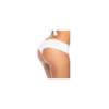 Tanga blanc froncé sur les fesses 